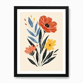 Modern Horizon Mid Century Style Art Print