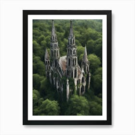 Abandoned Church In The Forest 1 Art Print