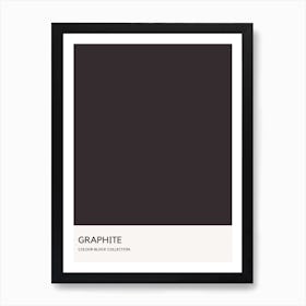 Graphite Colour Block Poster Art Print