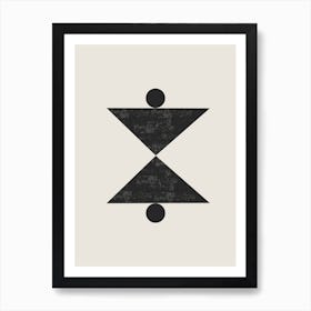 Abstract Triangles Two Art Print