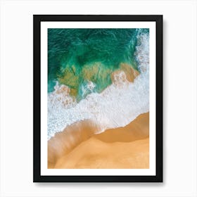 Aerial View Of The Beach 11 Art Print