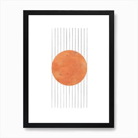 Orange Circle Art Print