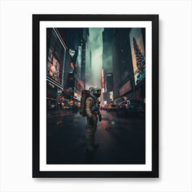 Astronaut In New York City 2 1 Art Print