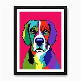 English Springer Spaniel Andy Warhol Style Dog Art Print