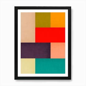 Contemporary modern geometry 15 Art Print