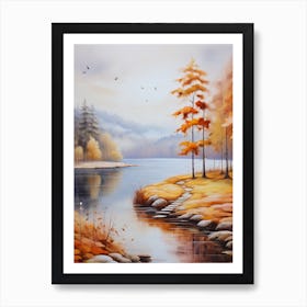 Autumn By The Lake4. 1 Art Print