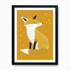 Yellow Fox 2 Art Print