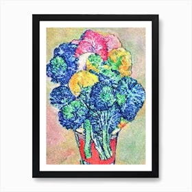 Rapini 2 Fauvist vegetable Art Print