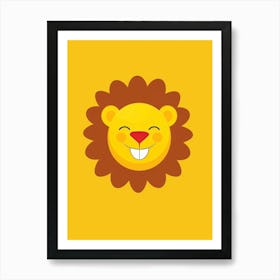 Lion Face Art Print