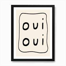 Oui Oui Cream Poster