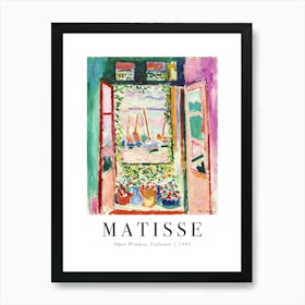 Matisse Open Window Art Print