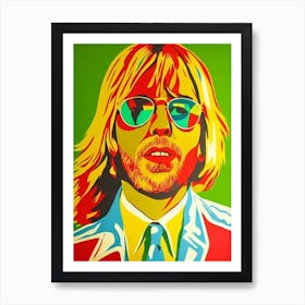 Tom Petty Colourful Pop Art Art Print