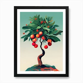 Pomegranate Tree Art Print