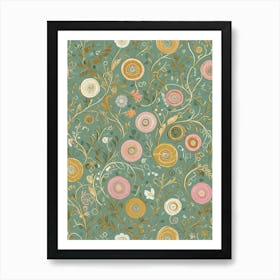 Floral In Pastel Art Print