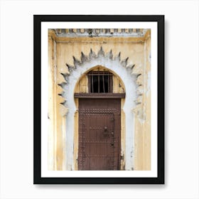 Traditional door in Morocco photo Art Print
