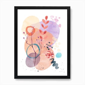 Abstract Watercolor Painting 2 Art Print