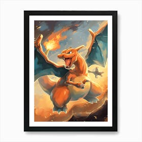 Charizard Pokemon Anime Manga Japan Poster Art Print