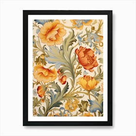 Floral Wallpaper 214 Art Print