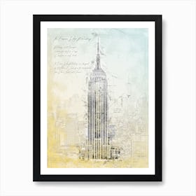 Empire State Building, New York Art Print