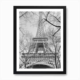 Tour Eiffel In Winter Art Print