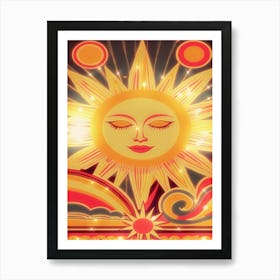 Bright Sun Sparkling Art Print
