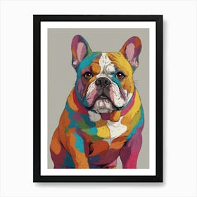 French Bulldog Painting Art Print