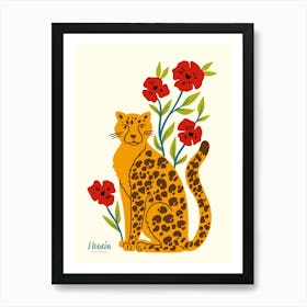 Bohemian Paradise with Leopard Art Print