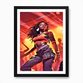 Dancehall Vibes - Dancer In A Club Art Print