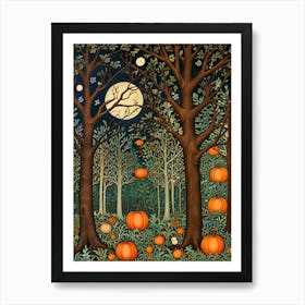 William Morris Pumpkins In The Woods Art Print