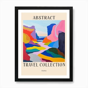 Abstract Travel Collection Poster Andorra 6 Art Print