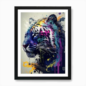 abstract tiger art Art Print