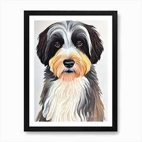 Tibetan Terrier 2 Watercolour Dog Art Print