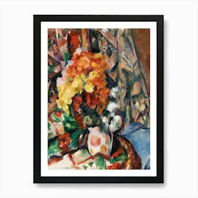 The Flowered Vase, Paul Cézanne 1 Poster