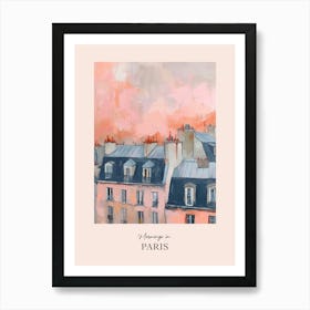 Mornings In Paris Rooftops Morning Skyline 8 Art Print