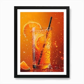 Orange Juice With Water Art Print