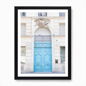 Blue Door Paris Art Print