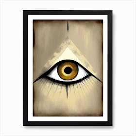 Digital Art, Symbol, Third Eye Rothko Neutral Affiche