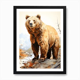 Brown Bear Art Print