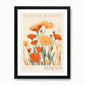 Flower Market Tokyo 1 Art Print