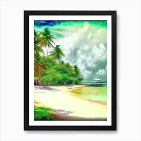 Phu Quoc Island Vietnam Soft Colours Tropical Destination Art Print