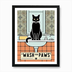 Wash Your Paws 52 Art Print