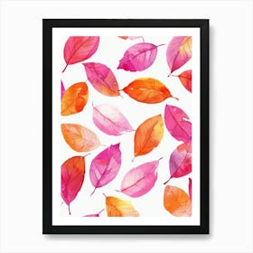 Watercolor Leaves 5 Art Print