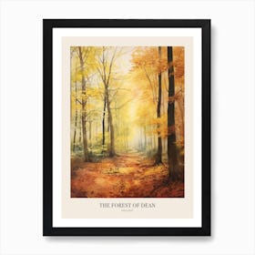 Autumn Forest Landscape The Forest Of Dean England Poster Art Print