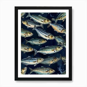 Sardine Fish Art Print