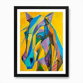 Abstract Horse Painting 6 Art Print