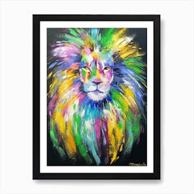 Rainbow Lion Art Print