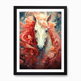 Horse With Red Hair 1 Art Print