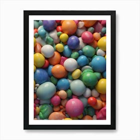 Candy Eggs Art Print