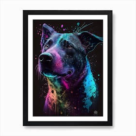 abstract dog art 2 Art Print