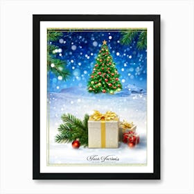 Christmas Tree 80 Art Print